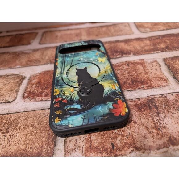 Black Cat Phone Case Cover For Google Pixel 10 Pro XL Military Magnetic Ring - Picture 10 of 10